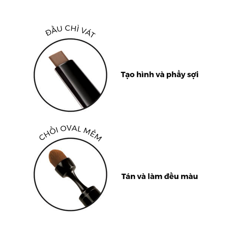Chì kẻ mày SilkyGirl 24hr Flat Tip Brow Liner