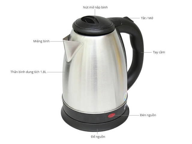 Bình đun nước siêu tốc 1.8Lit
