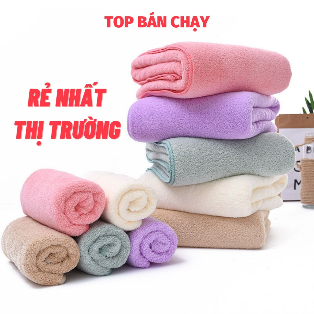Khăn tắm xuất hàn quốc, size lớn 70x140cm - siêu mềm mịn, siêu bền - khăn tắm lông cừu