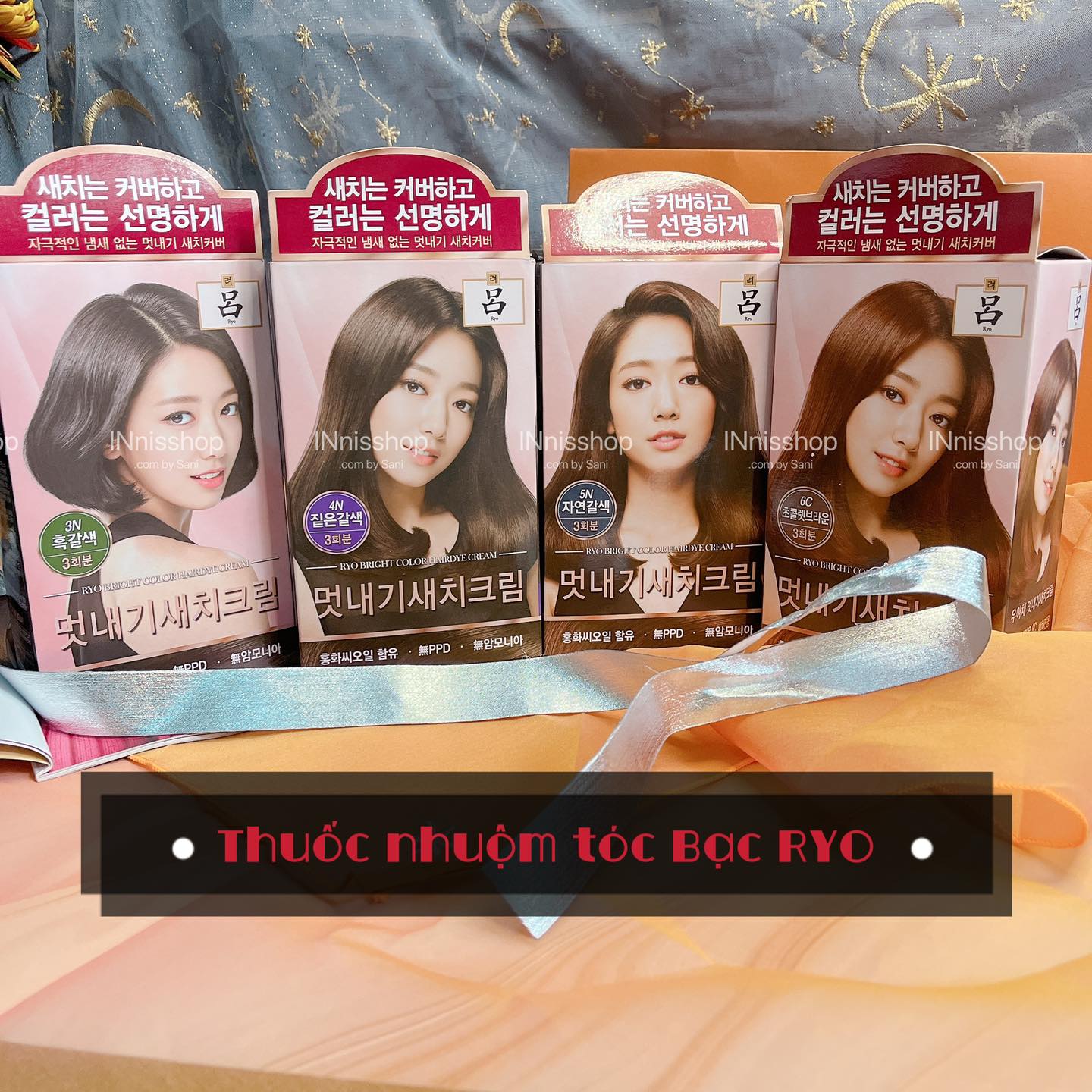 [ RYO] Thuốc nhuộm tóc cho tóc bạc Ryo Premium