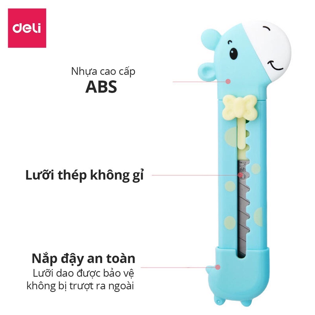 Dao Rọc, Cắt Giấy Mini Deli Tiện Dụng