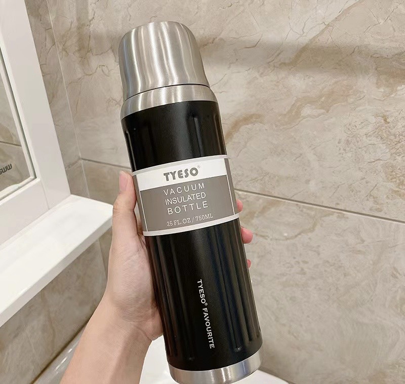 BÌNH GIỮ NHIỆT TYESO NẮP INOX 750ML