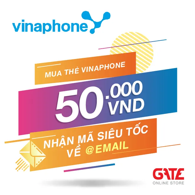 Thẻ VINAPHONE 50.000 - nhận mã SIÊU TỐC qua EMAIL