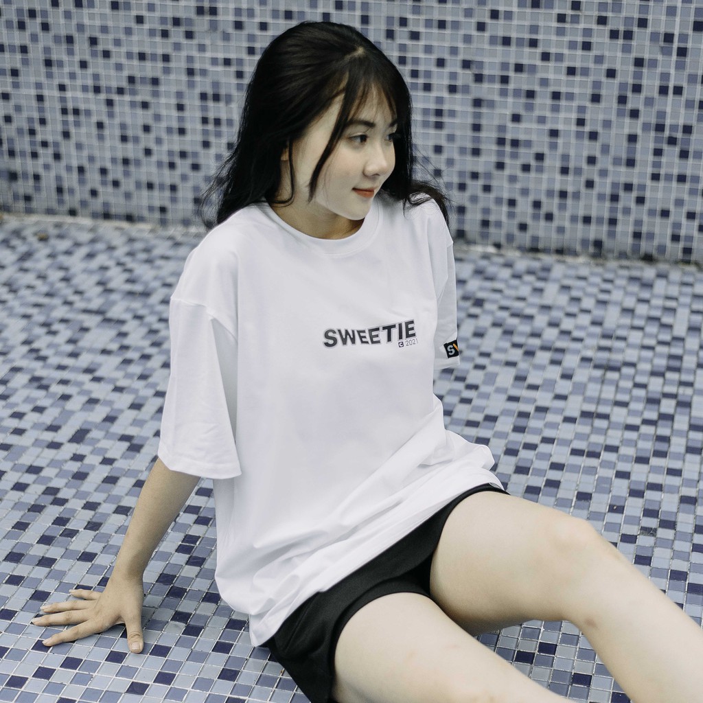 Áo thun SWEETIE BASIC Tee - Trắng - Unisex