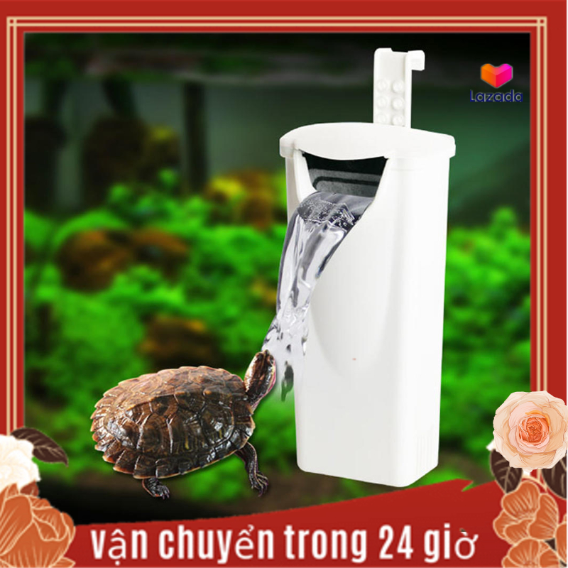 3W Mini Waterfall Built‑In Filter Pump Fish Turtles Tank Low Water Level Mute Purification EU 100‑240V