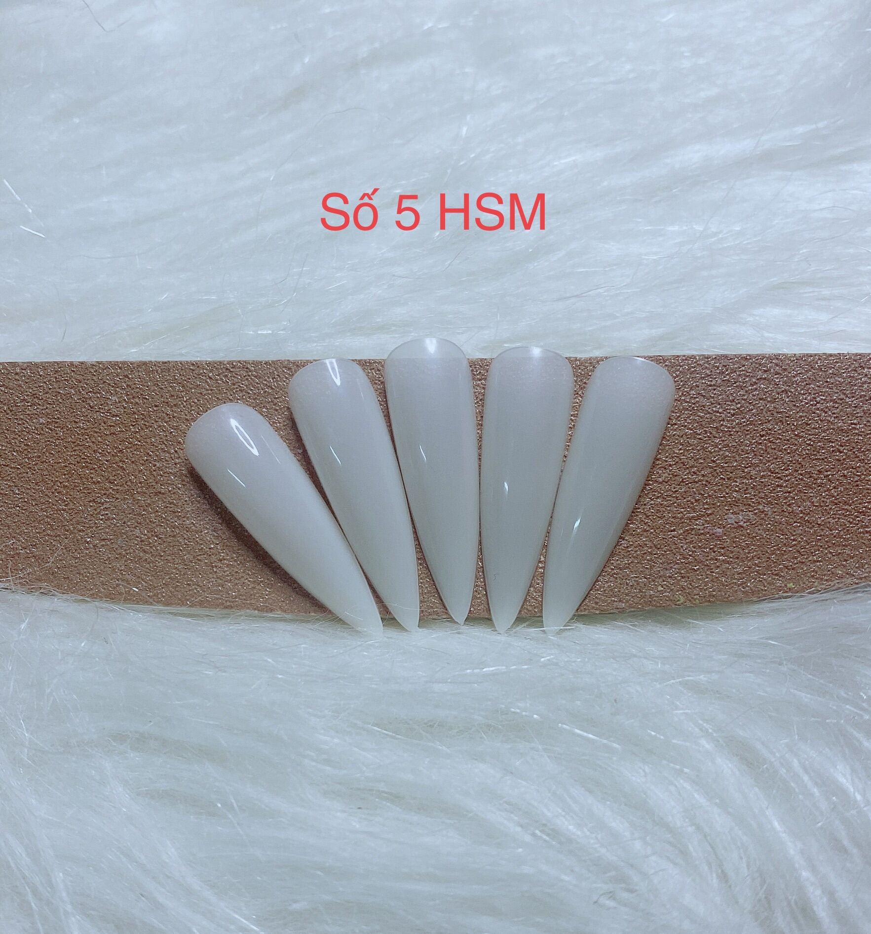 Móng up HSM nhọn lẻ size 0-9 túi 50 móng