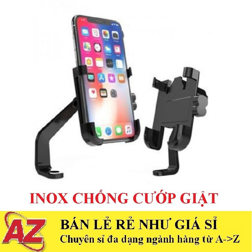 Giá đỡ kẹp điện thoại cho xe máy c2 kim loại chắc chắn