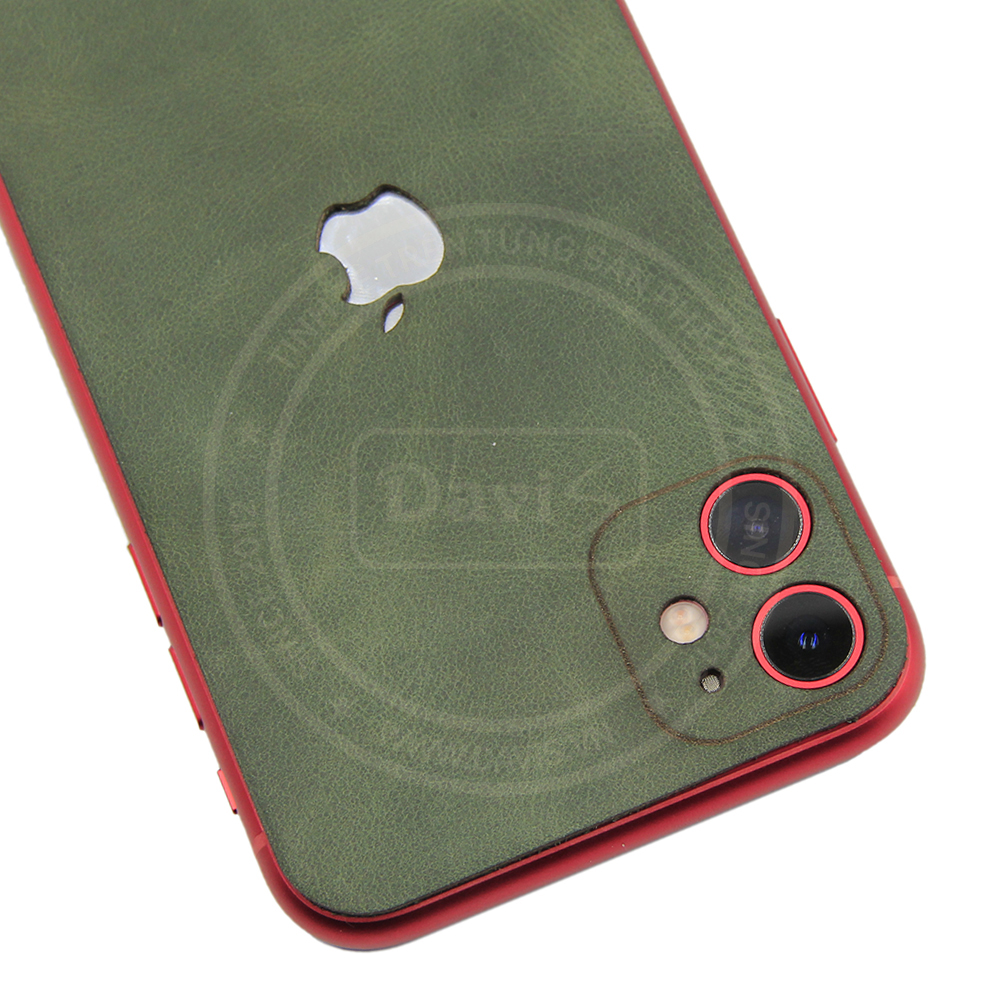 Dán da điện thoại0 iPhone 11 làm từ da bò thật cao cấp, sang trọng nhiều hữu ích - Chính hãng Davis.