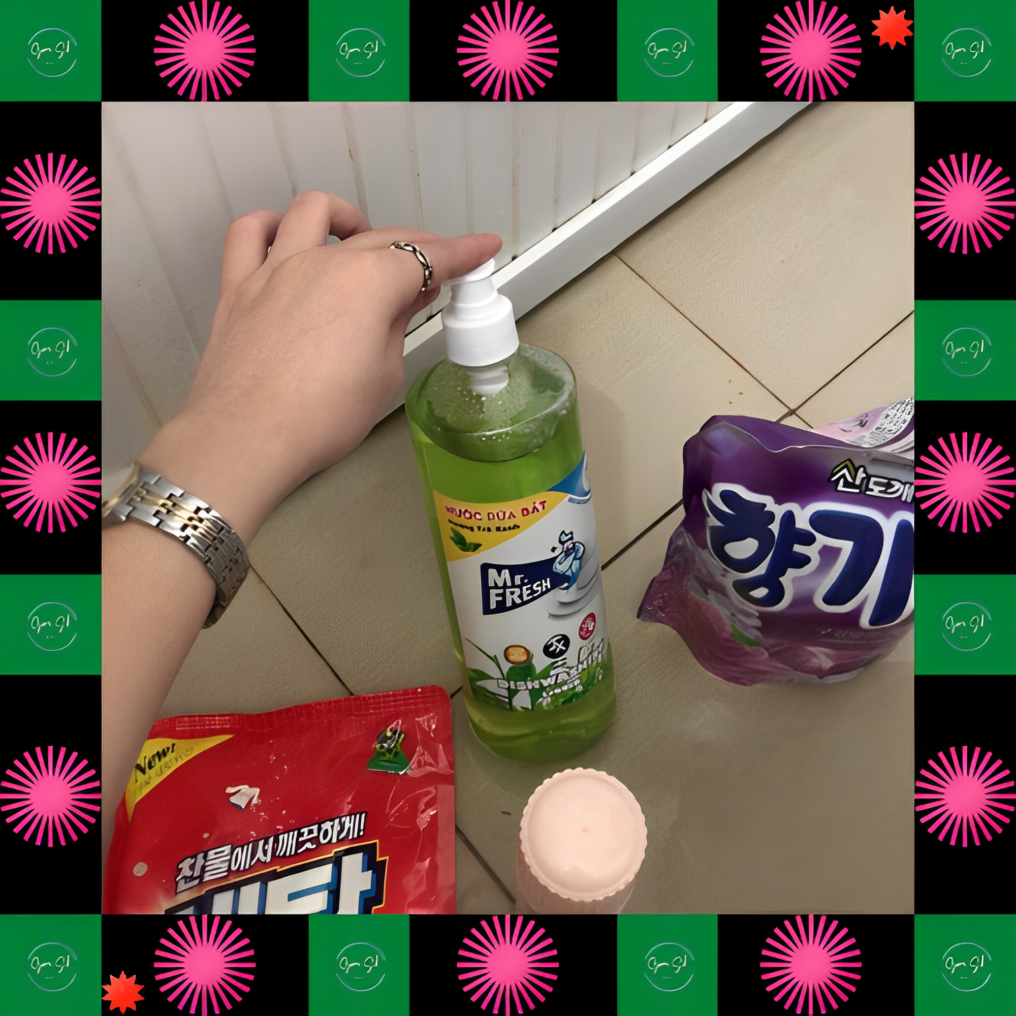 [Chai to tiết kiệm] Nước rửa chén bát đậm đặc van nhấn Mr Fresh 800ml (Đào, Cam, Trà Xanh, Quế)