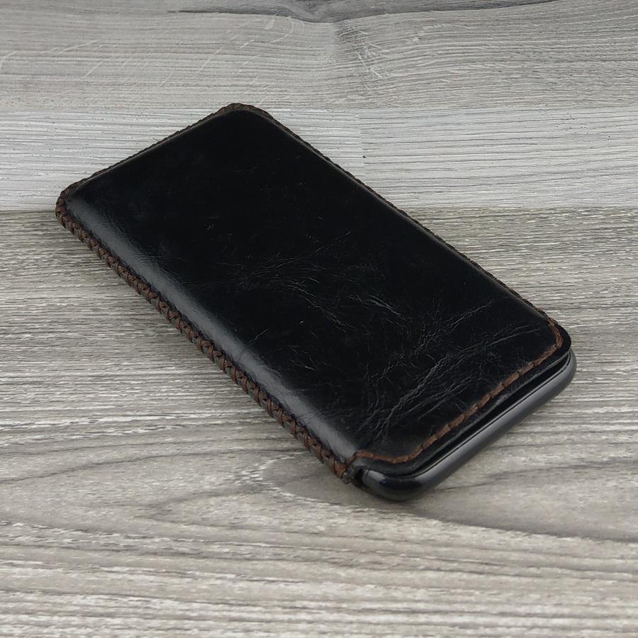 Bao Da Rút Iphone XR Vintage Da Bò
