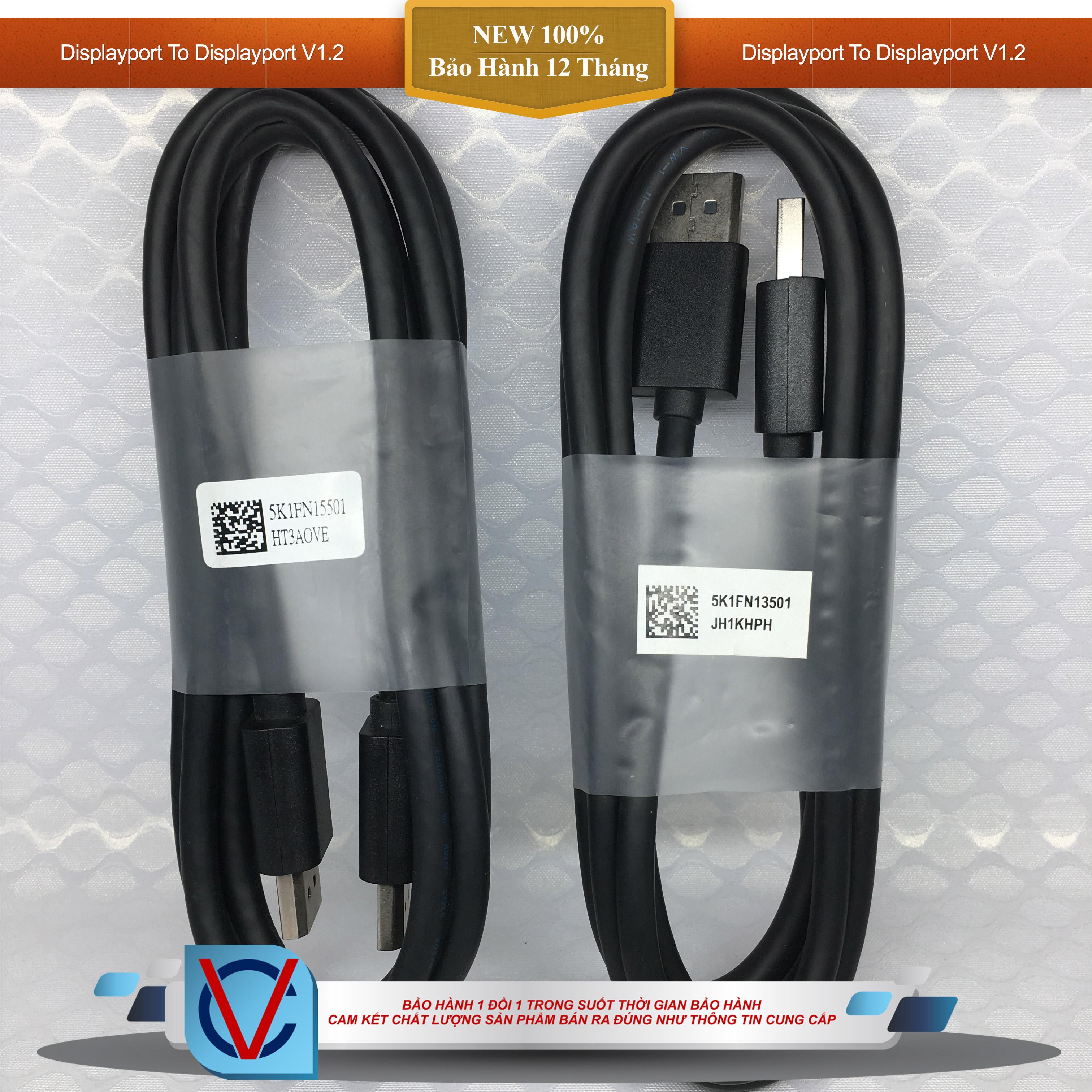 Cáp Displayport Rev: 1.2 Bóc Màn Hình Dell Cao Cấp