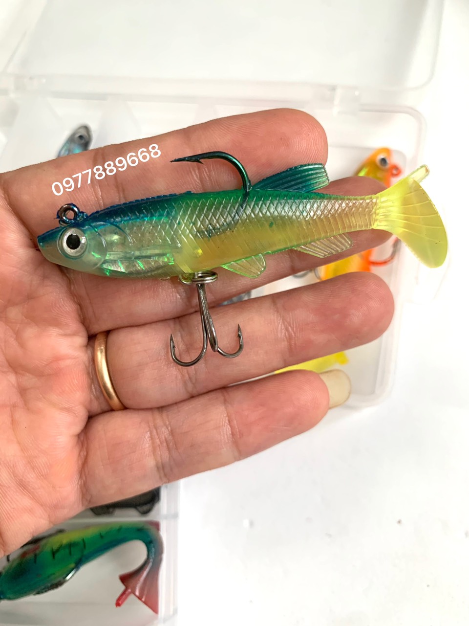cá giả câu lure , mồi giả câu lure ( combo hộp 5 con )