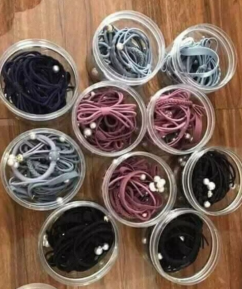 Dây Buộc Tóc 12 Chi Tiết , Buộc Tóc Ngọc Trai