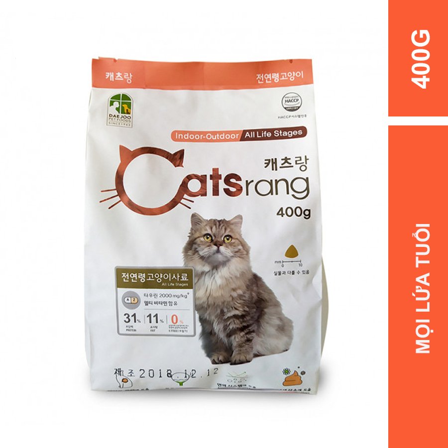 [400G] Catsrang - Thức ăn hạt khô cho mèo mọi lứa tuổi Catsrang