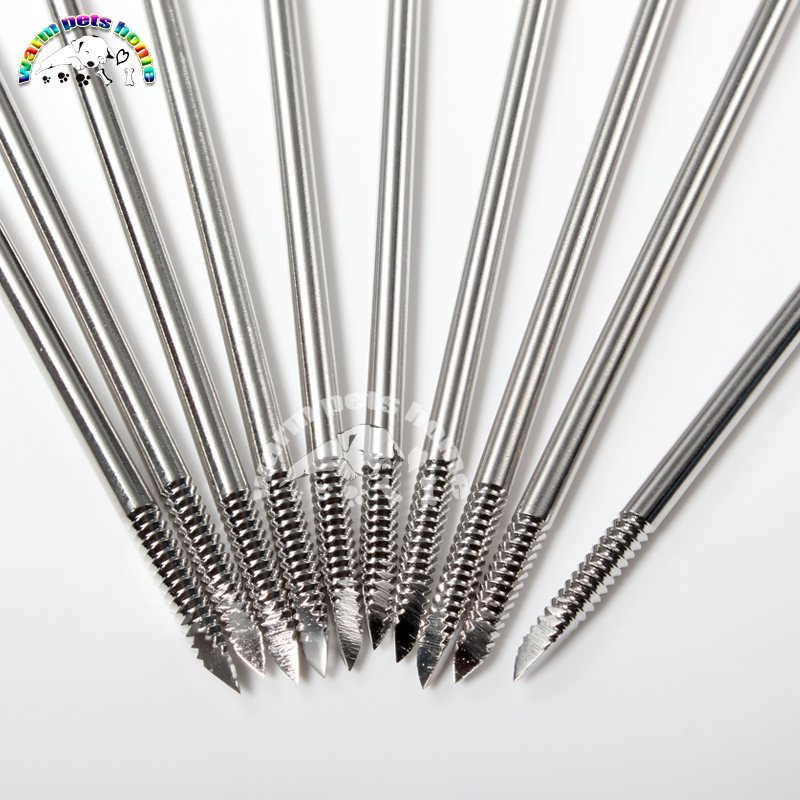 10pcs chỉnh hình kirschner Dây Ren Dây 250mm 317 y tế stainles thép dụng cụ phẫu thuật thú y