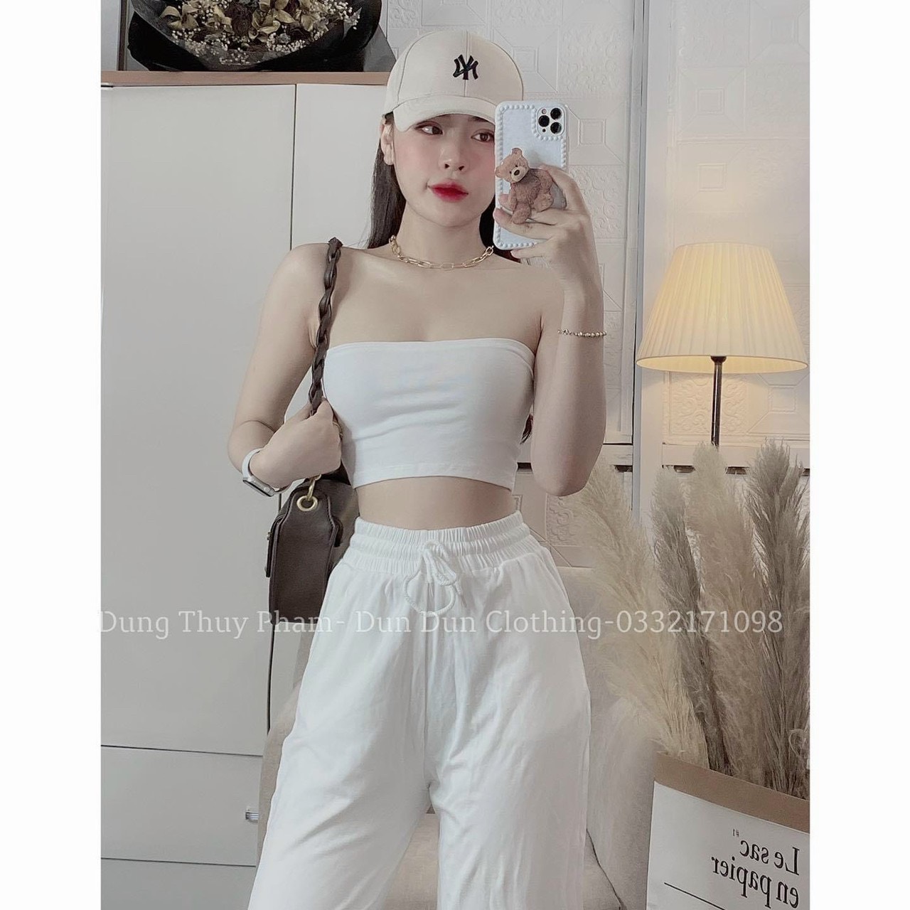 set áo ống kèm quần jogger cá tính na8