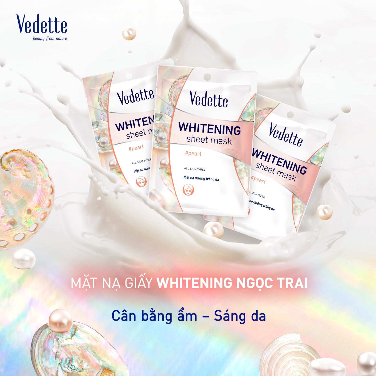 Mặt nạ giấy trắng da Ngọc Trai
