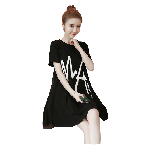 Váy bầu thiết kế Cẩm Vân chất cotton mềm mát V315