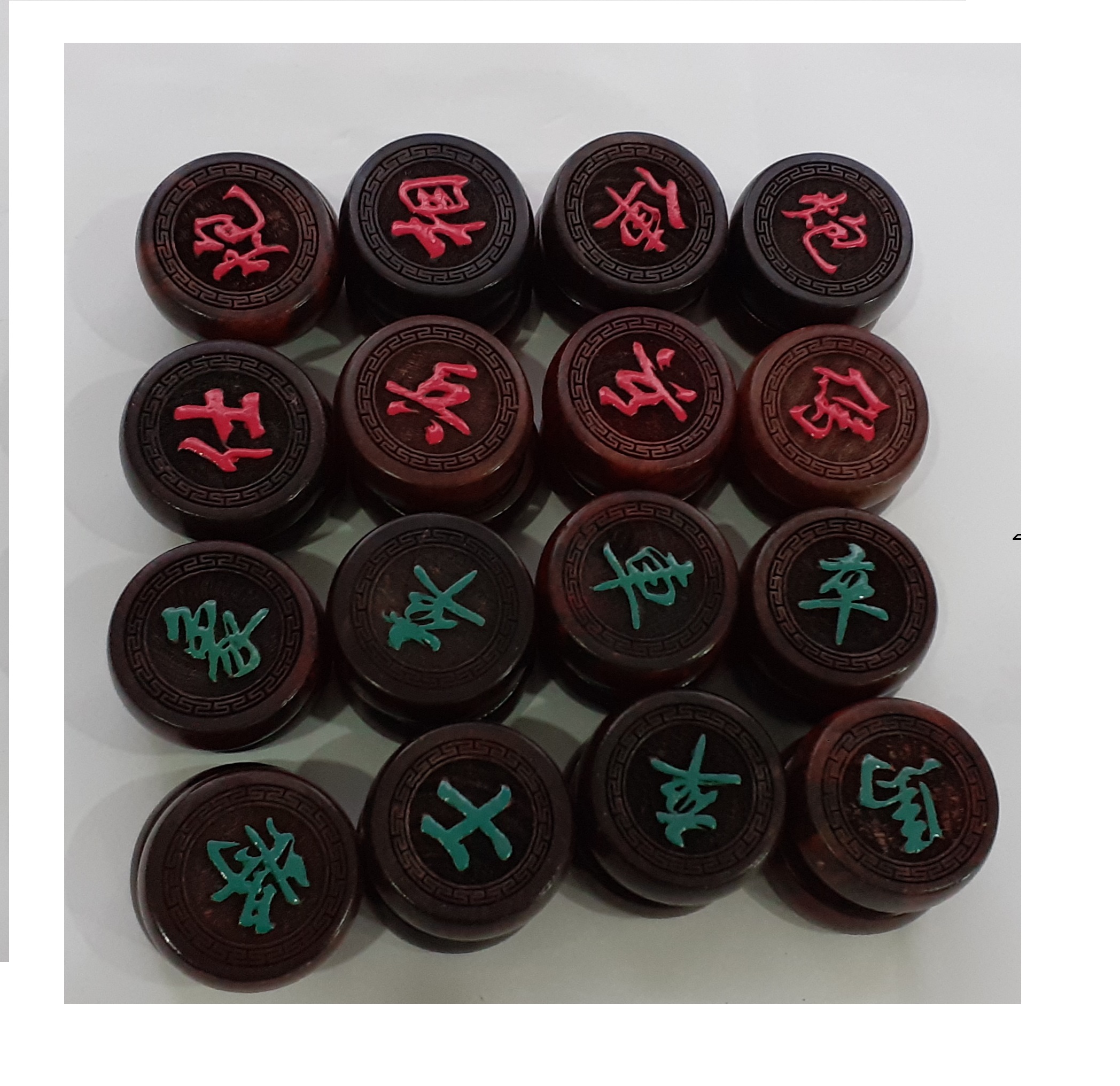 Bộ quân cờ tướng gỗ trắc 38mm