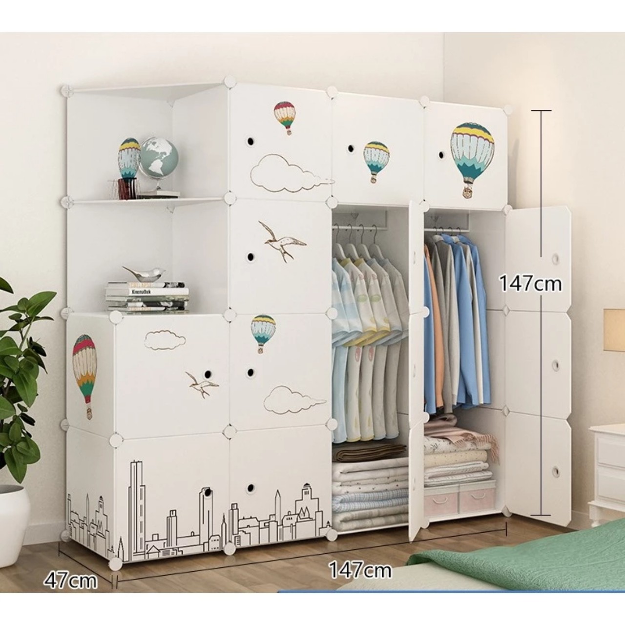 Tủ nhựa ghép 16 ngăn-14n2x