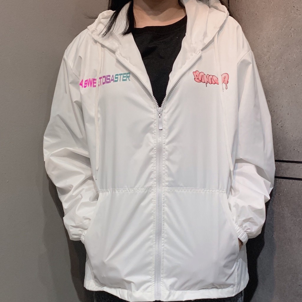 Áo khoác dù BANAWA Jacket Wet  [ Đen - Trắng - Hồng - Tím ]