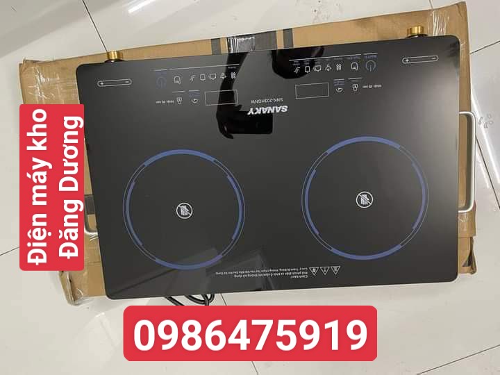 Bếp hồng ngoại đôi Sanaky SNK-203HGNW (Bếp không lắp âm chỉ để nổi, bảo hành chính hãng)
