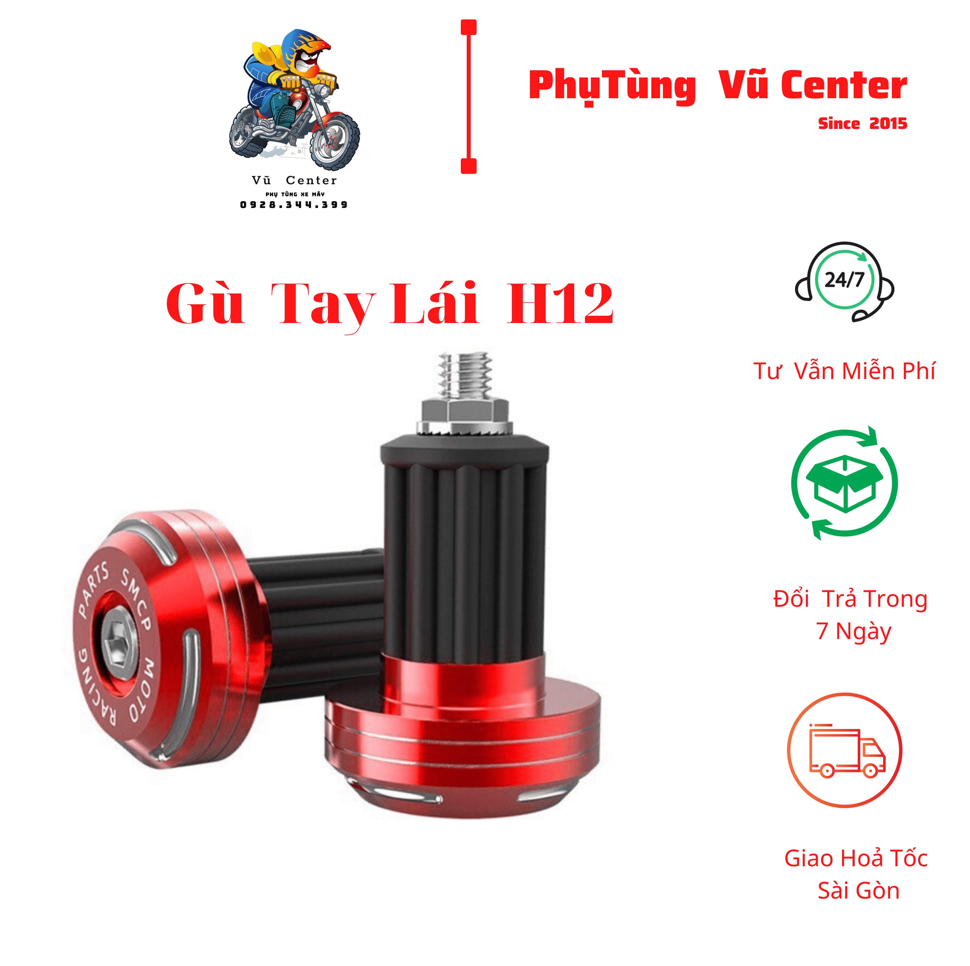 [HCM] Gù tay lái CNC H12 Brem-boo