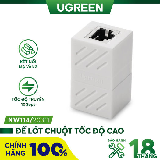 Đầu nối mạng Ugreen 20311 màu trắng Chính Hãng