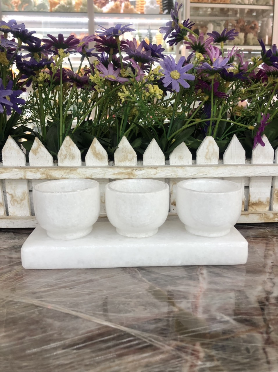 Quả cầu phong thủy đá thạch anh canxit đỏ - Đường kính 9cm