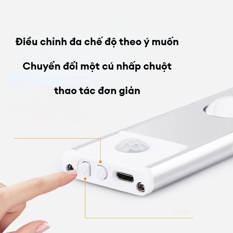 led light bedroom led light reading lamp motion sensor light led strip lights in room wardrobe lights human body sensor light tri-color light hill corrugated light strip ultra-thin smart