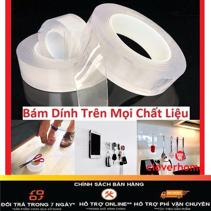Cuộn Băng Keo 5 Mét 2 Mặt Siêu Dính Đa Năng