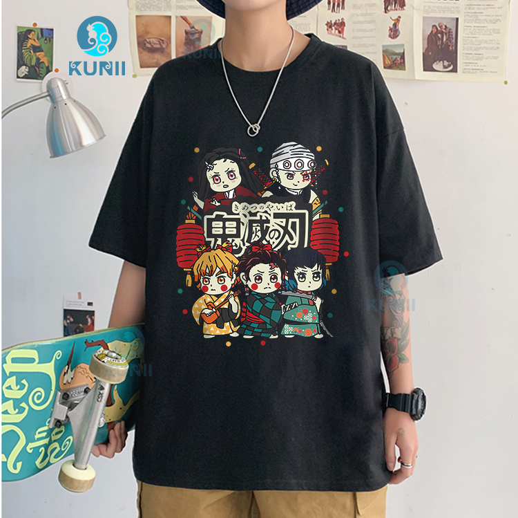 Áo Thun Kimetsu no Yaiba - Phố Đèn Đỏ Arc Chibi Unisex