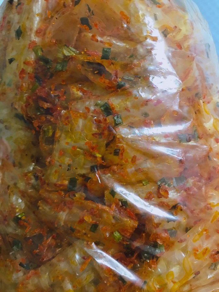 BÁNH TRÁNG  CUỘN TRỘN SA TẾ  SIÊU NGON