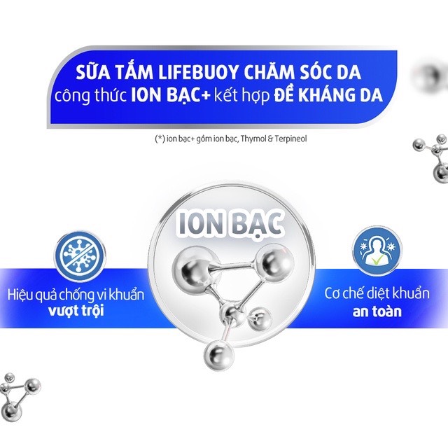 Sữa tắm Lifebuoy Chăm Sóc Da (Xanh) Chai 800ML