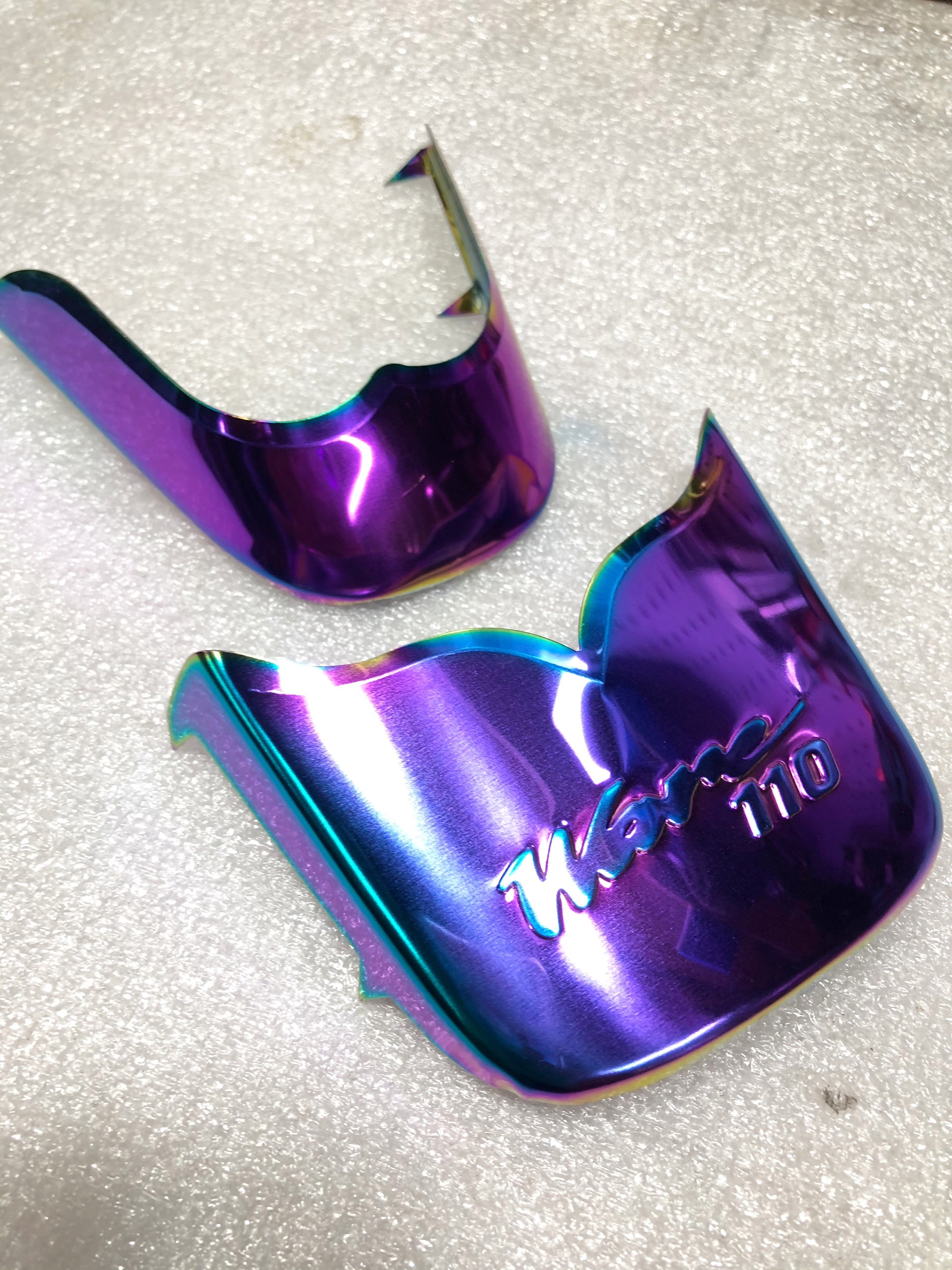 110 front and rear clamp wave ANPHA small bit-high quality stainless steel cylinder 7 colors