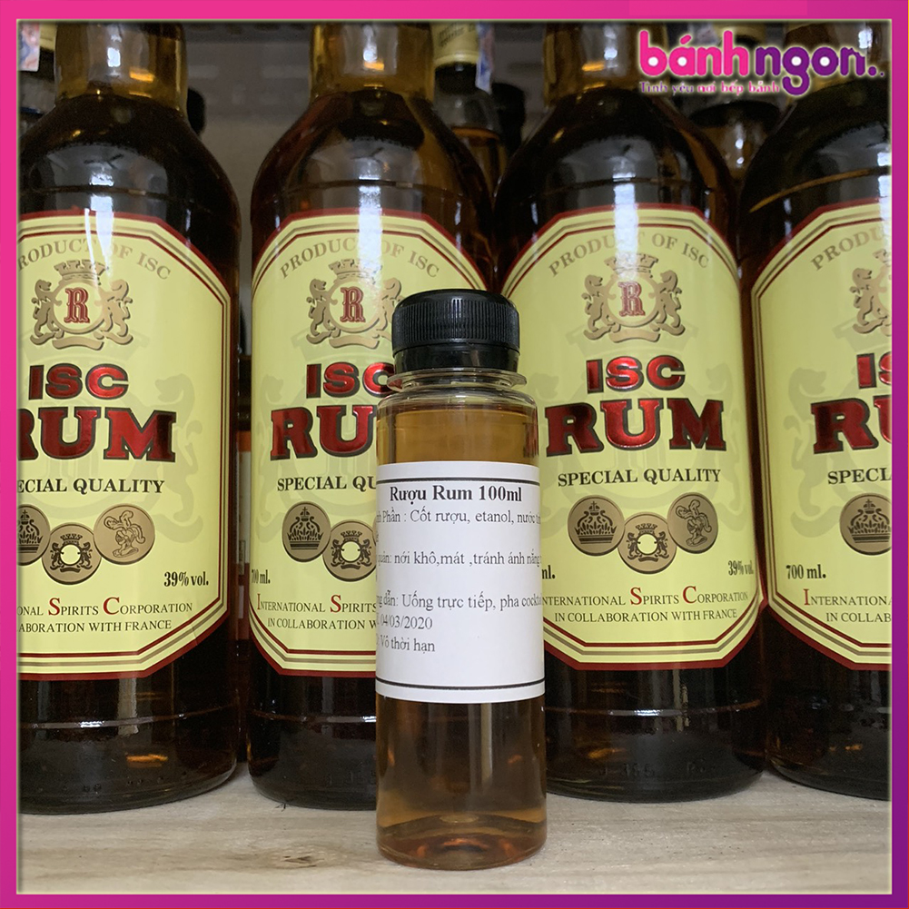Nguyên Liệu Làm Bánh tiramisu Tinh Chất Rum 100ml