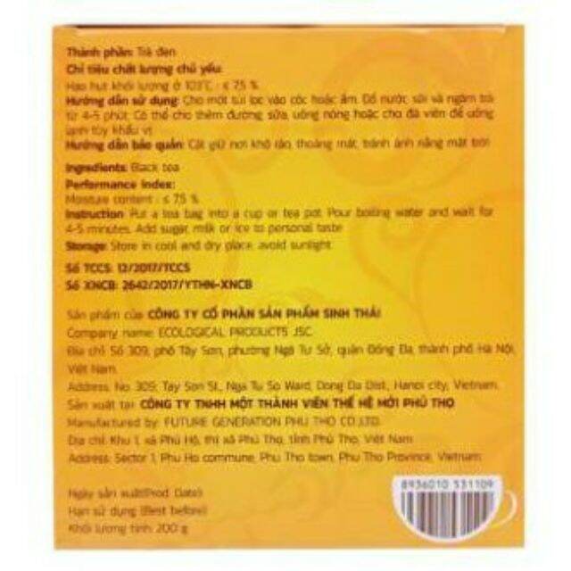 Trà Cozy nhãn vàng Gold Label - Black Tea Trà Đen 200g