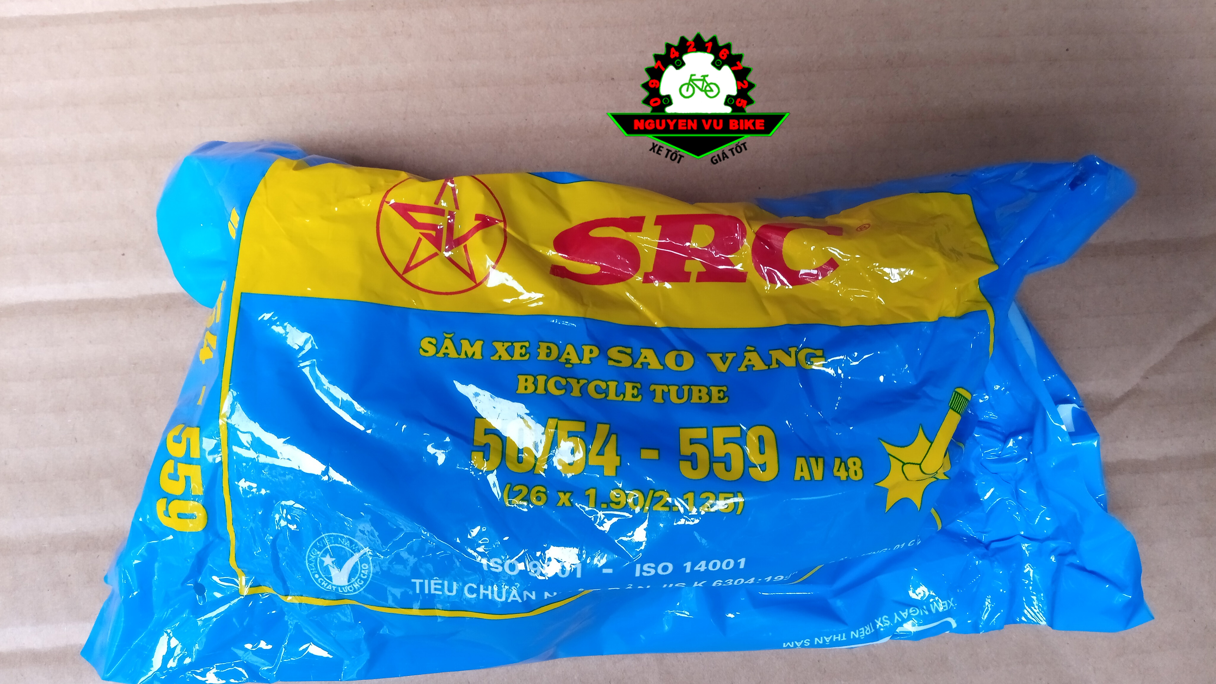 Lốp xe đạp thể thao Sao Vàng 26x1.95, Săm xe đạp 26 inch, Lốp xe thể thao 26 - NGUYEN VU BIKE