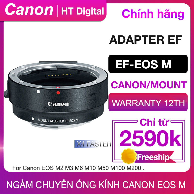 Ngàm Chuyển Canon EF sang EOS M cho Canon EOS M M2 M3 M5 M6 M10 M50 M100