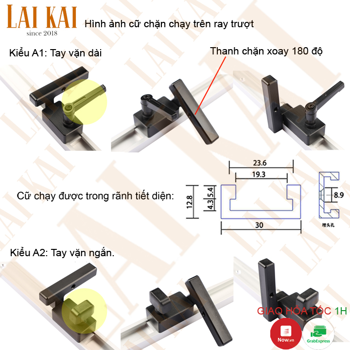 [HCM]Cữ chặn gỗ Wnew