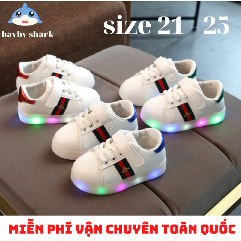 [ FREE SHIP ] Giày sneaker nam cho bé trai , giày nam cho bé giày thể thao có đèn led phát sáng cho bé trai và bé gái cho bé từ 1 đến 6 tuổi