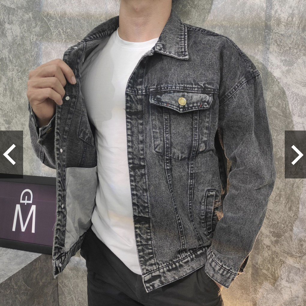 ÁO KHOÁC JEAN NAM MÀU XÁM LÔNG CHUỘT ÁO KHOÁC BÒ NAM ÁO KHOÁC NAM THỜI TRANG GIÁ RẺ DONG PHUONG FASHION