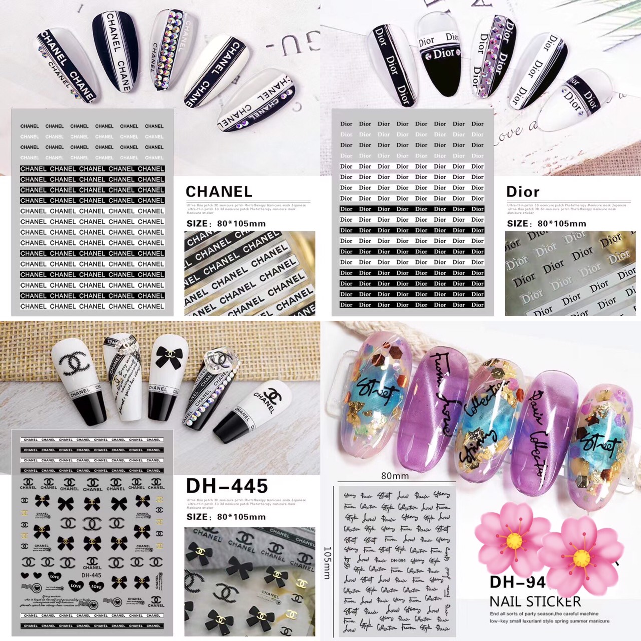Miếng stick dán mong siêu cute dành cho NAil