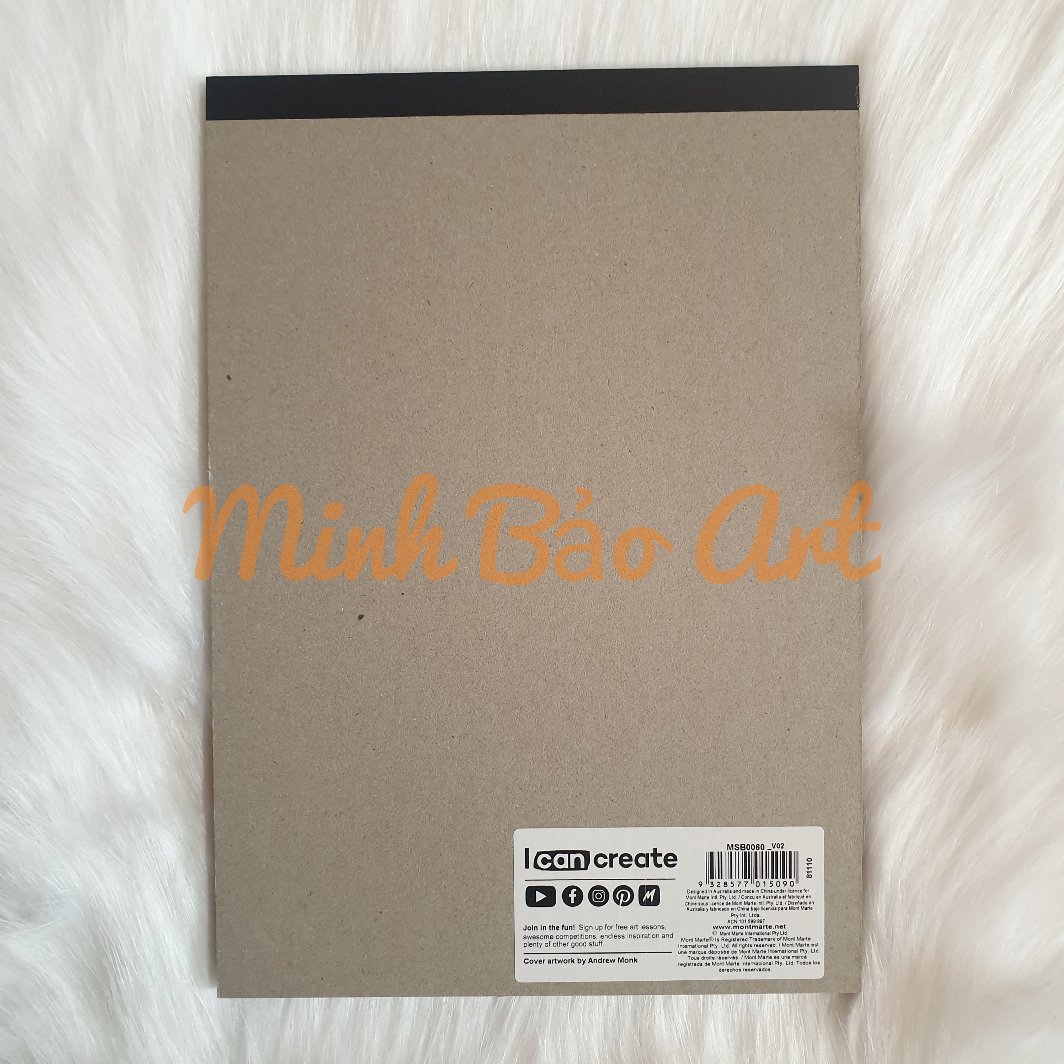 [HCM]SỔ PHÁC THẢO GIẤY ĐEN MONT MARTE 140 GSM 25 TỜ