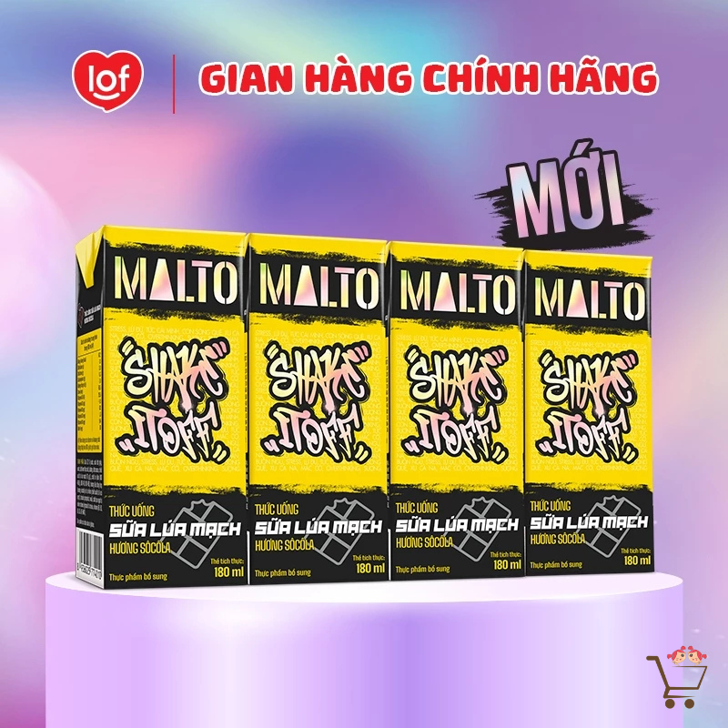 Sữa Lúa Mạch Lof Malto 180ml x 48 Hộp