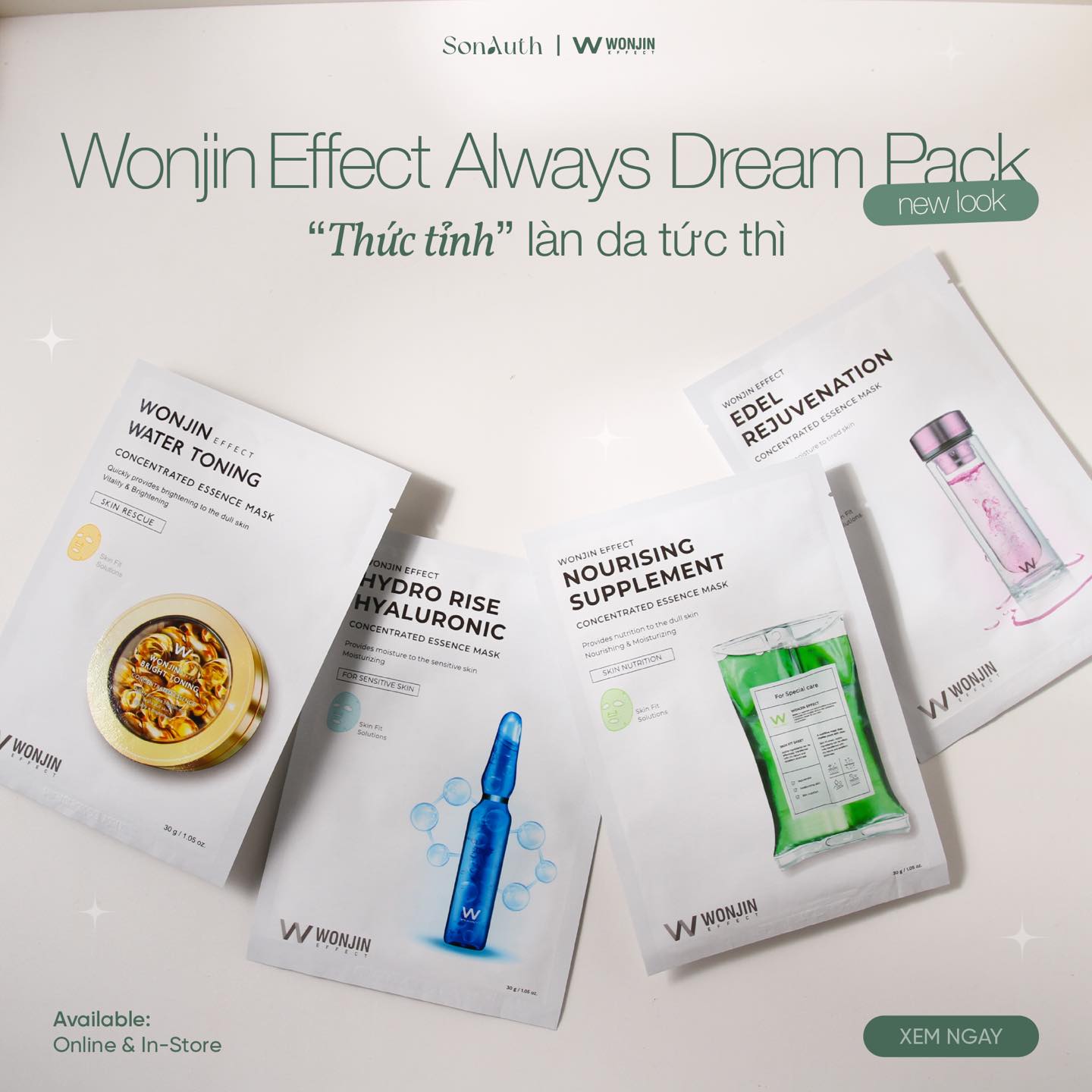Mặt nạ giấy Wonjin Effect Always Dream Pack