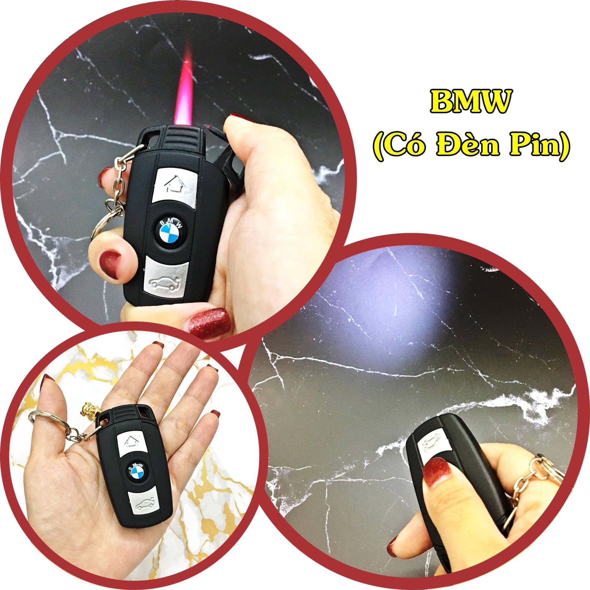 BẬT LỬA KHÈ KÈM MÓC KHOÁ XE HƠI B.M.W CÓ ĐÈN PIN