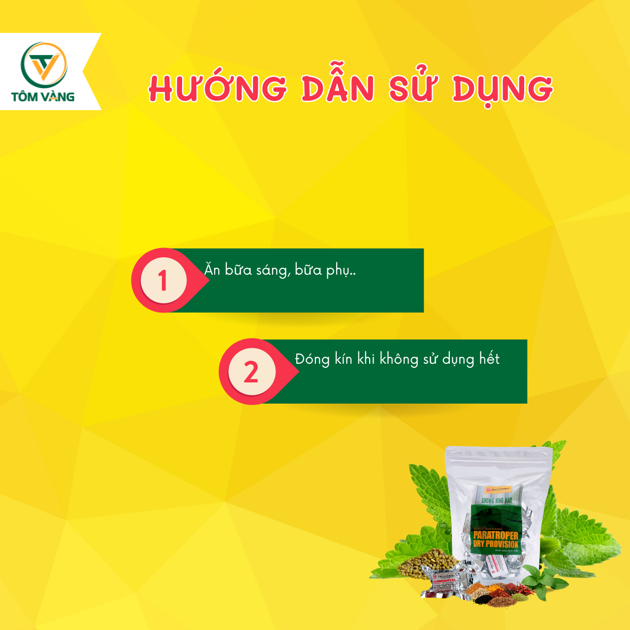 Lương khô bay mini quân đội - TÔM VÀNG