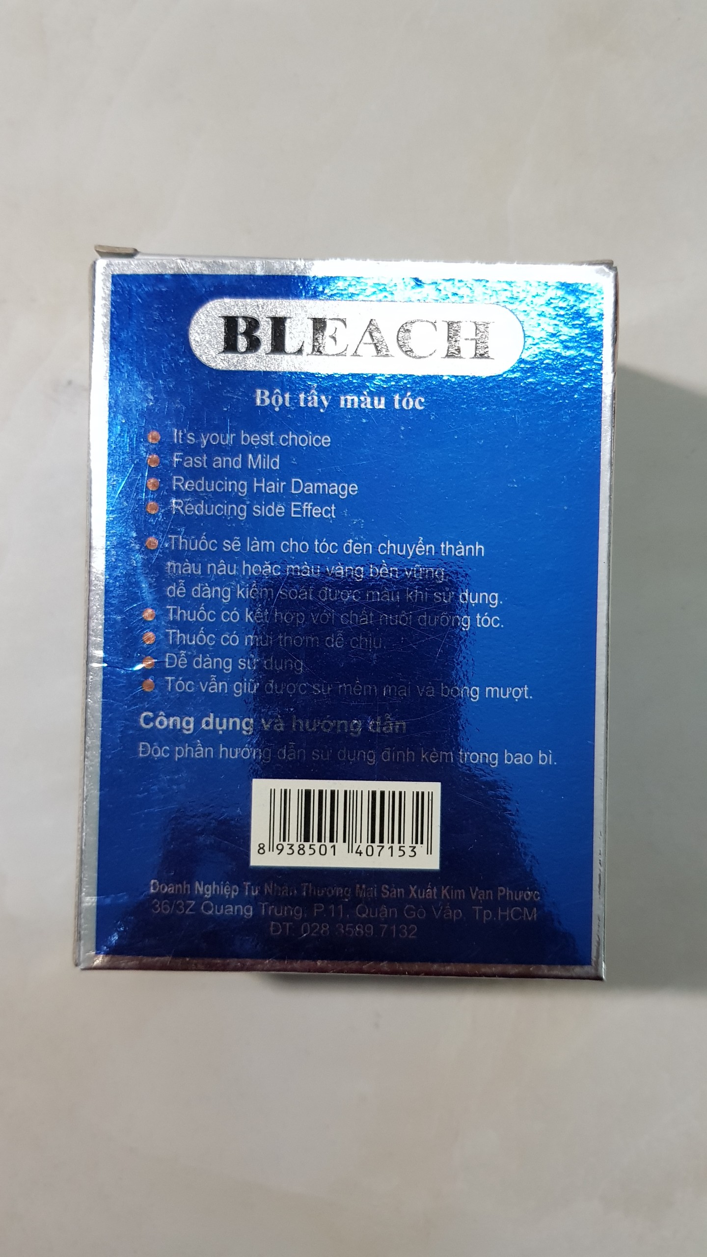 BỘT TẨY MÀU TÓC BLEACH 20G