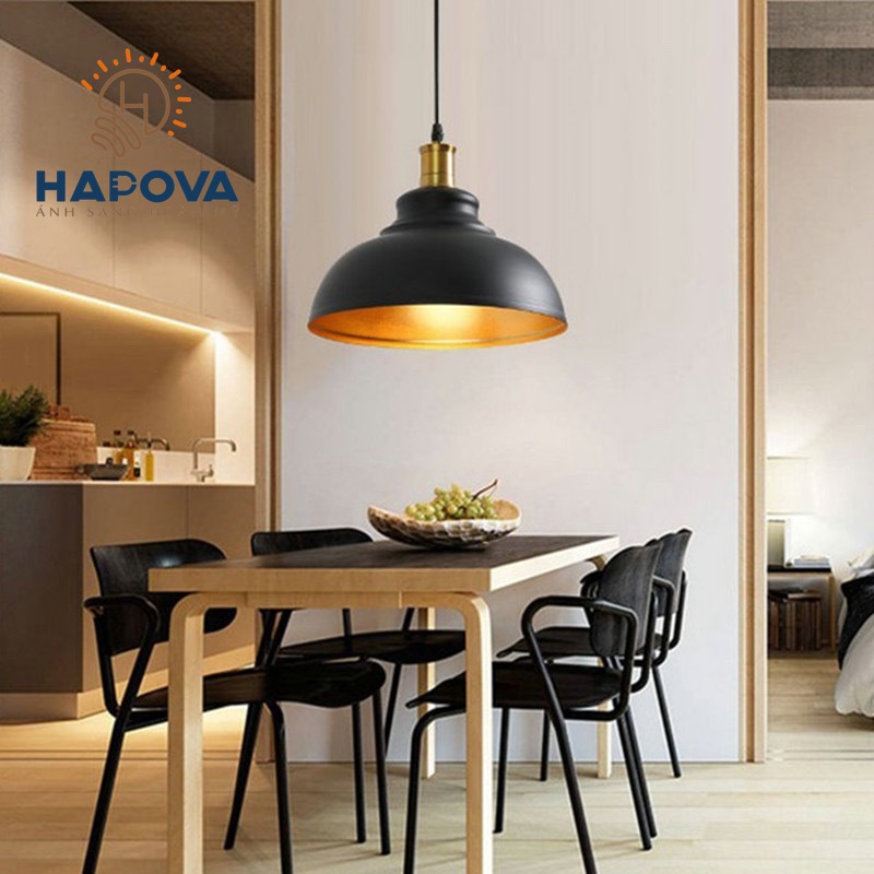 Đèn thả bàn ăn đui đồng HAPOVA MIXA 8194